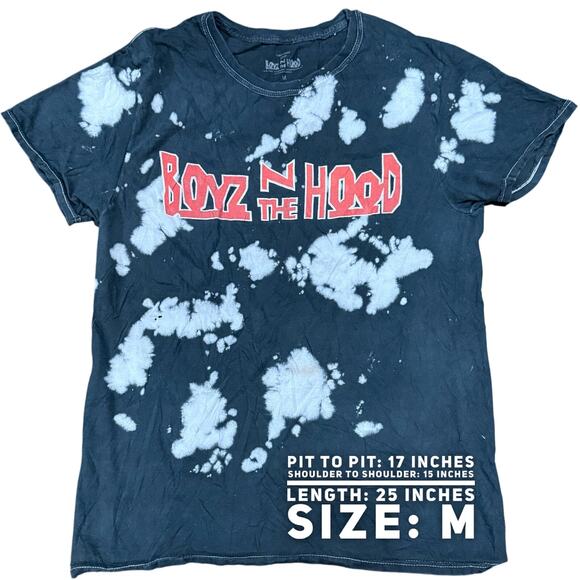 Vintage Tees - Boyz N The Hood Logo Bleached Graphic Tee*SZ M - Picture 2 of 4